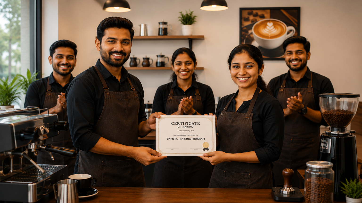 Certified Barista Training in Ludhiana.